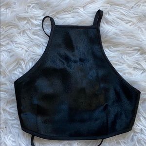 areyouami Kass Hide Bib Top